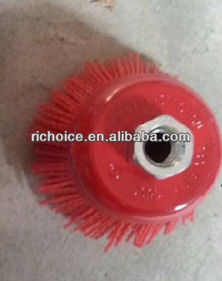 Abrasive filaments cup brush